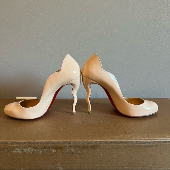 Christian Louboutin Baby Pink “Wawy Dolly 100mm” Stiletto Heels - Picture 5 of 11